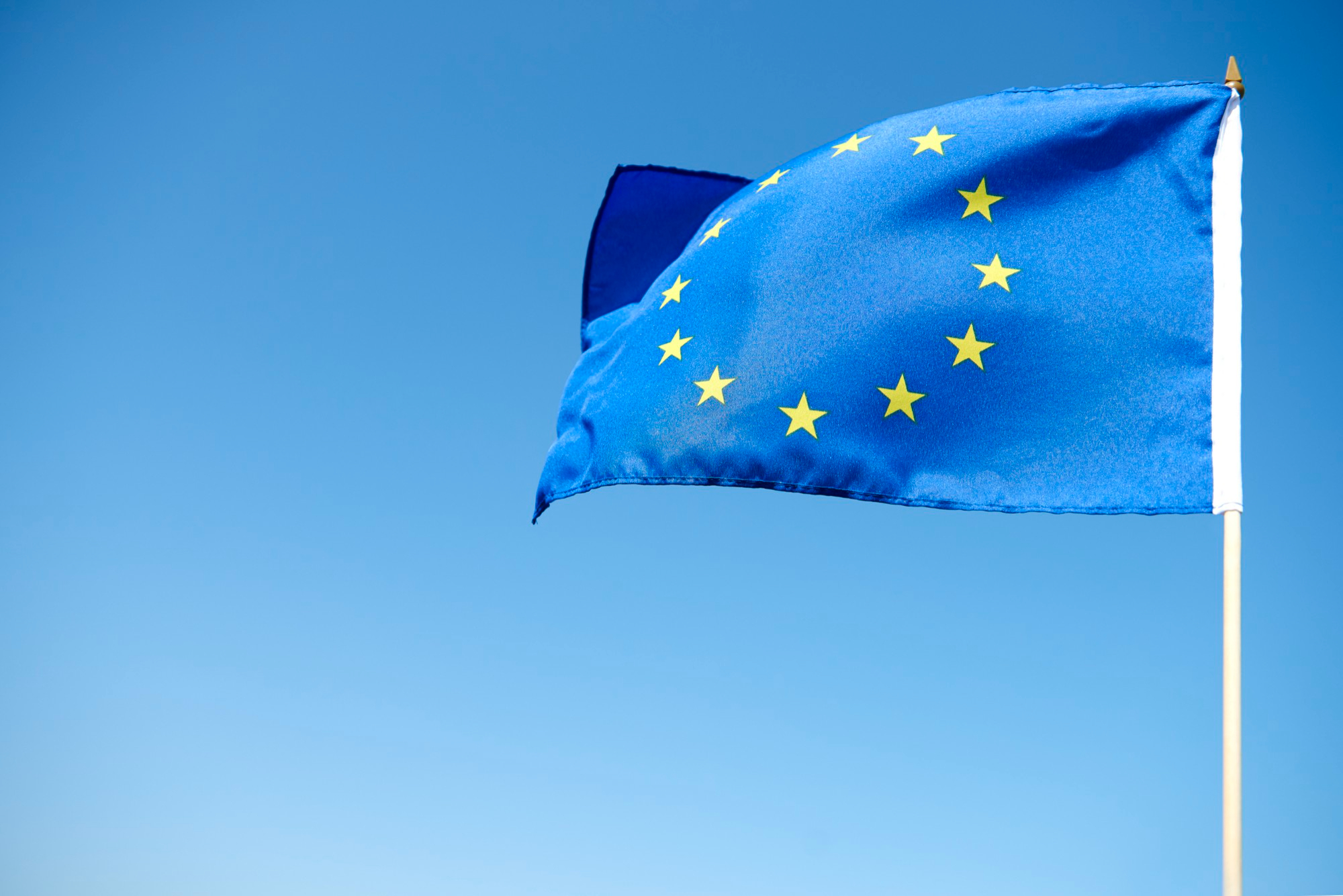 Zdjęcie flagi Uni Europejskiej